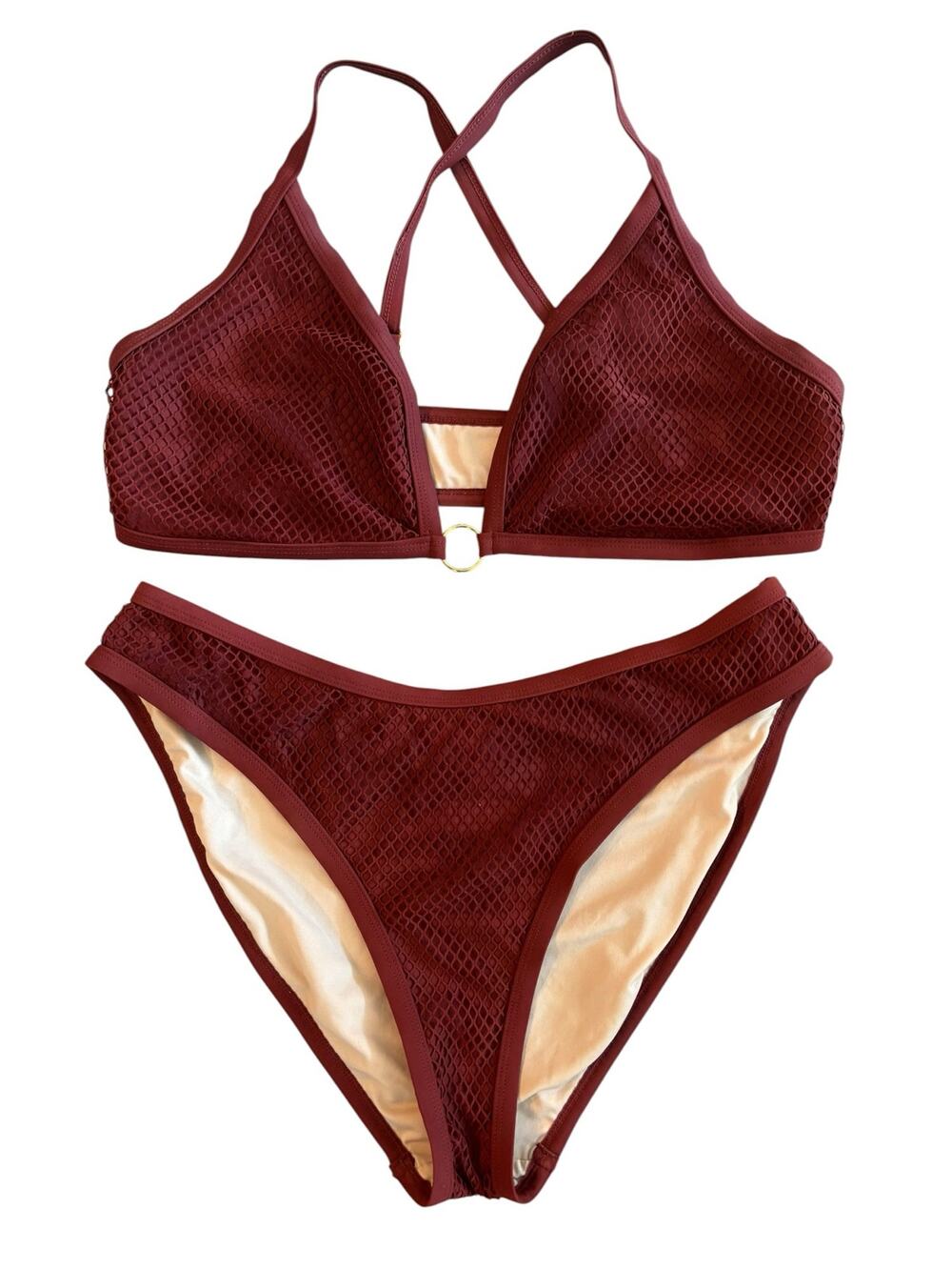 SWIMSUITS FOR ALL FISHNET BIKINI PLUS SIZE 16